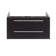 Load image into Gallery viewer, Fresca Lucera 30&quot; Espresso Wall Hung Vessel Sink Modern Bathroom Cabinet- Fresca