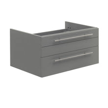 Load image into Gallery viewer, Fresca Lucera 30&quot; Gray Wall Hung Undermount Sink Modern Bathroom Cabinet- Fresca
