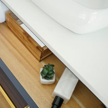 Load image into Gallery viewer, Fresca Lucera 30&quot; Royal Blue Wall Hung Modern Bathroom Cabinet w/ Top &amp; Vessel Sink- Fresca