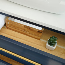 Load image into Gallery viewer, Fresca Lucera 30&quot; Royal Blue Wall Hung Vessel Sink Modern Bathroom Cabinet- Fresca