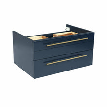 Load image into Gallery viewer, Fresca Lucera 30&quot; Royal Blue Wall Hung Vessel Sink Modern Bathroom Cabinet- Fresca