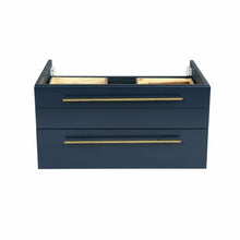 Load image into Gallery viewer, Fresca Lucera 30&quot; Royal Blue Wall Hung Vessel Sink Modern Bathroom Cabinet- Fresca