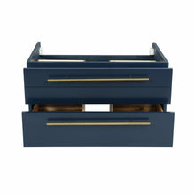 Load image into Gallery viewer, Fresca Lucera 30&quot; Royal Blue Wall Hung Vessel Sink Modern Bathroom Cabinet- Fresca