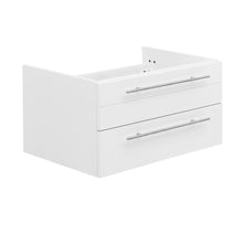 Load image into Gallery viewer, Fresca Lucera 30&quot; White Wall Hung Undermount Sink Modern Bathroom Cabinet- Fresca