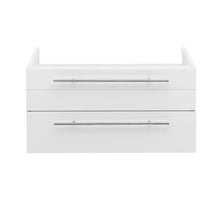 Load image into Gallery viewer, Fresca Lucera 30&quot; White Wall Hung Undermount Sink Modern Bathroom Cabinet- Fresca