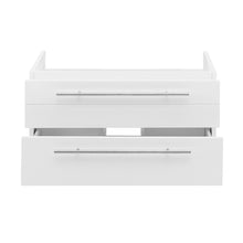 Load image into Gallery viewer, Fresca Lucera 30&quot; White Wall Hung Vessel Sink Modern Bathroom Cabinet- Fresca