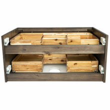 Load image into Gallery viewer, Fresca FCB6132ACA-VSL Lucera 32" Acacia Wall Hung Vessel Sink Modern Bathroom Cabinet- Fresca