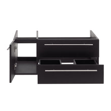 Load image into Gallery viewer, Fresca Lucera 36&quot; Espresso Wall Hung Undermount Sink Modern Bathroom Cabinet - Right Version- Fresca