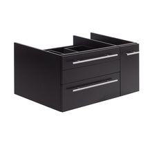 Load image into Gallery viewer, Fresca Lucera 36&quot; Espresso Wall Hung Vessel Sink Modern Bathroom Cabinet - Left Version- Fresca