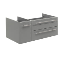 Load image into Gallery viewer, Fresca Lucera 36&quot; Gray Wall Hung Undermount Sink Modern Bathroom Cabinet - Right Version- Fresca