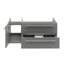 Load image into Gallery viewer, Fresca Lucera 36&quot; Gray Wall Hung Undermount Sink Modern Bathroom Cabinet - Right Version- Fresca