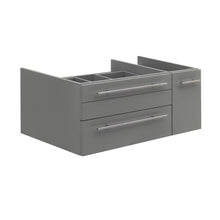 Load image into Gallery viewer, Fresca Lucera 36&quot; Gray Wall Hung Vessel Sink Modern Bathroom Cabinet - Left Version- Fresca