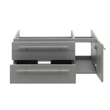 Load image into Gallery viewer, Fresca Lucera 36&quot; Gray Wall Hung Vessel Sink Modern Bathroom Cabinet - Left Version- Fresca