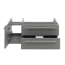 Load image into Gallery viewer, Fresca Lucera 36&quot; Gray Wall Hung Vessel Sink Modern Bathroom Cabinet - Right Version- Fresca