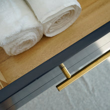 Load image into Gallery viewer, Fresca Lucera 36&quot; Royal Blue Wall Hung Modern Bathroom Cabinet w/ Top &amp; Vessel Sink - Left Version- Fresca