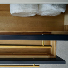 Load image into Gallery viewer, Fresca Lucera 36&quot; Royal Blue Wall Hung Modern Bathroom Cabinet w/ Top &amp; Vessel Sink - Right Version- Fresca