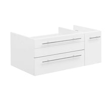 Load image into Gallery viewer, Fresca Lucera 36&quot; White Wall Hung Undermount Sink Modern Bathroom Cabinet - Left Version- Fresca