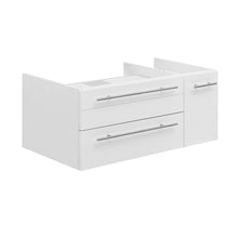 Load image into Gallery viewer, Fresca Lucera 36&quot; White Wall Hung Vessel Sink Modern Bathroom Cabinet - Left Version- Fresca