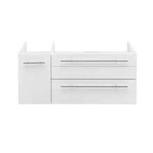Load image into Gallery viewer, Fresca Lucera 36&quot; White Wall Hung Vessel Sink Modern Bathroom Cabinet - Right Version- Fresca