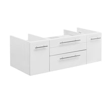 Load image into Gallery viewer, Fresca Lucera 42&quot; White Wall Hung Vessel Sink Modern Bathroom Cabinet- Fresca