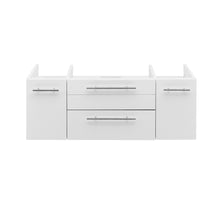 Load image into Gallery viewer, Fresca Lucera 42&quot; White Wall Hung Vessel Sink Modern Bathroom Cabinet- Fresca
