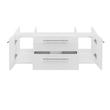 Load image into Gallery viewer, Fresca Lucera 42&quot; White Wall Hung Vessel Sink Modern Bathroom Cabinet- Fresca