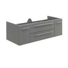 Load image into Gallery viewer, Fresca Lucera 48&quot; Gray Wall Hung Double Undermount Sink Modern Bathroom Cabinet- Fresca