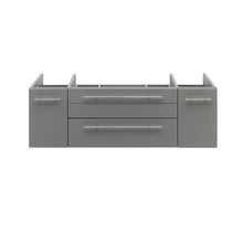 Load image into Gallery viewer, Fresca Lucera 48&quot; Gray Wall Hung Double Vessel Sink Modern Bathroom Cabinet- Fresca
