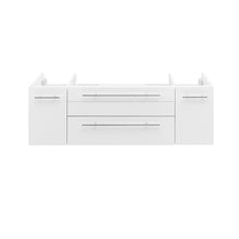 Load image into Gallery viewer, Fresca Lucera 48&quot; White Wall Hung Double Vessel Sink Modern Bathroom Cabinet- Fresca