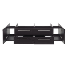 Load image into Gallery viewer, Fresca Lucera 60&quot; Espresso Wall Hung Double Vessel Sink Modern Bathroom Cabinet- Fresca