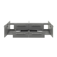 Load image into Gallery viewer, Fresca Lucera 60&quot; Gray Wall Hung Double Undermount Sink Modern Bathroom Cabinet- Fresca
