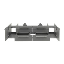 Load image into Gallery viewer, Fresca Lucera 60&quot; Gray Wall Hung Single Undermount Sink Modern Bathroom Cabinet- Fresca