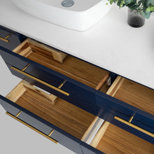 Load image into Gallery viewer, Fresca Lucera 60&quot; Royal Blue Wall Hung Double Vessel Sink Modern Bathroom Cabinet- Fresca