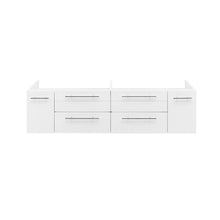 Load image into Gallery viewer, Fresca Lucera 60&quot; White Wall Hung Double Undermount Sink Modern Bathroom Cabinet- Fresca