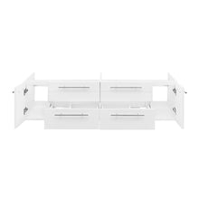 Load image into Gallery viewer, Fresca Lucera 60&quot; White Wall Hung Double Undermount Sink Modern Bathroom Cabinet- Fresca