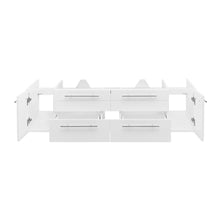 Load image into Gallery viewer, Fresca Lucera 60&quot; White Wall Hung Single Undermount Sink Modern Bathroom Cabinet- Fresca