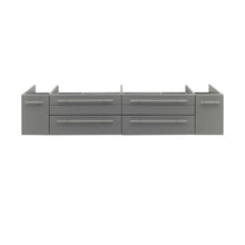 Load image into Gallery viewer, Fresca Lucera 72&quot; Gray Wall Hung Double Vessel Sink Modern Bathroom Cabinet- Fresca