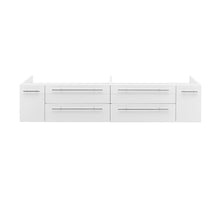 Load image into Gallery viewer, Fresca Lucera 72&quot; White Wall Hung Double Undermount Sink Modern Bathroom Cabinet- Fresca