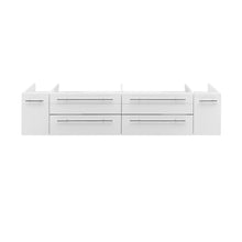 Load image into Gallery viewer, Fresca Lucera 72&quot; White Wall Hung Double Vessel Sink Modern Bathroom Cabinet- Fresca
