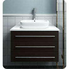 Load image into Gallery viewer, Fresca FCB6183ES-VSL-I Modella 32&quot; Espresso Wall Hung Modern Bathroom Cabinet with Top &amp; Vessel Sink- Fresca