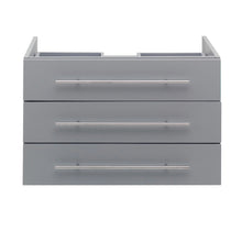 Load image into Gallery viewer, Fresca FCB6183GR-VSL Modello 32" Gray Wall Hung Modern Bathroom Cabinet- Fresca