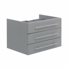 Load image into Gallery viewer, Fresca FCB6183GR-VSL Modello 32" Gray Wall Hung Modern Bathroom Cabinet- Fresca