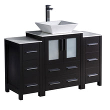 Load image into Gallery viewer, Fresca Torino 48&quot; Espresso Modern Bathroom Cabinets w/ Top &amp; Vessel Sink- Fresca