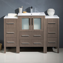Load image into Gallery viewer, Fresca Torino 48&quot; Gray Oak Modern Bathroom Cabinets w/ Integrated Sink- Fresca