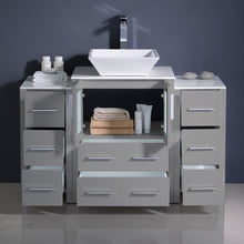 Load image into Gallery viewer, Fresca Torino 48&quot; Gray Modern Bathroom Cabinets w/ Top &amp; Vessel Sink- Fresca