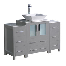 Load image into Gallery viewer, Fresca Torino 48&quot; Gray Modern Bathroom Cabinets w/ Top &amp; Vessel Sink- Fresca