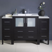 Load image into Gallery viewer, Fresca Torino 54&quot; Espresso Modern Bathroom Cabinets w/ Integrated Sink- Fresca