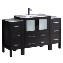 Load image into Gallery viewer, Fresca Torino 54&quot; Espresso Modern Bathroom Cabinets w/ Integrated Sink- Fresca