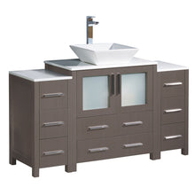 Load image into Gallery viewer, Fresca Torino 54&quot; Gray Oak Modern Bathroom Cabinets w/ Top &amp; Vessel Sink- Fresca