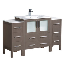 Load image into Gallery viewer, Fresca Torino 54&quot; Gray Oak Modern Bathroom Cabinets w/ Integrated Sink- Fresca